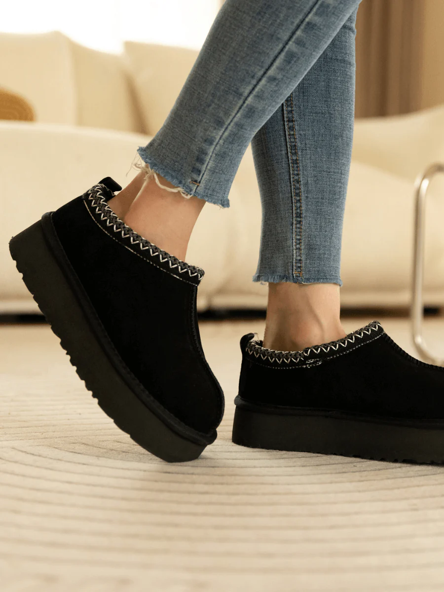 Smaibulun Ugg | Tazzy Mini Platform Low Ankle Slippers - Black - Image 8