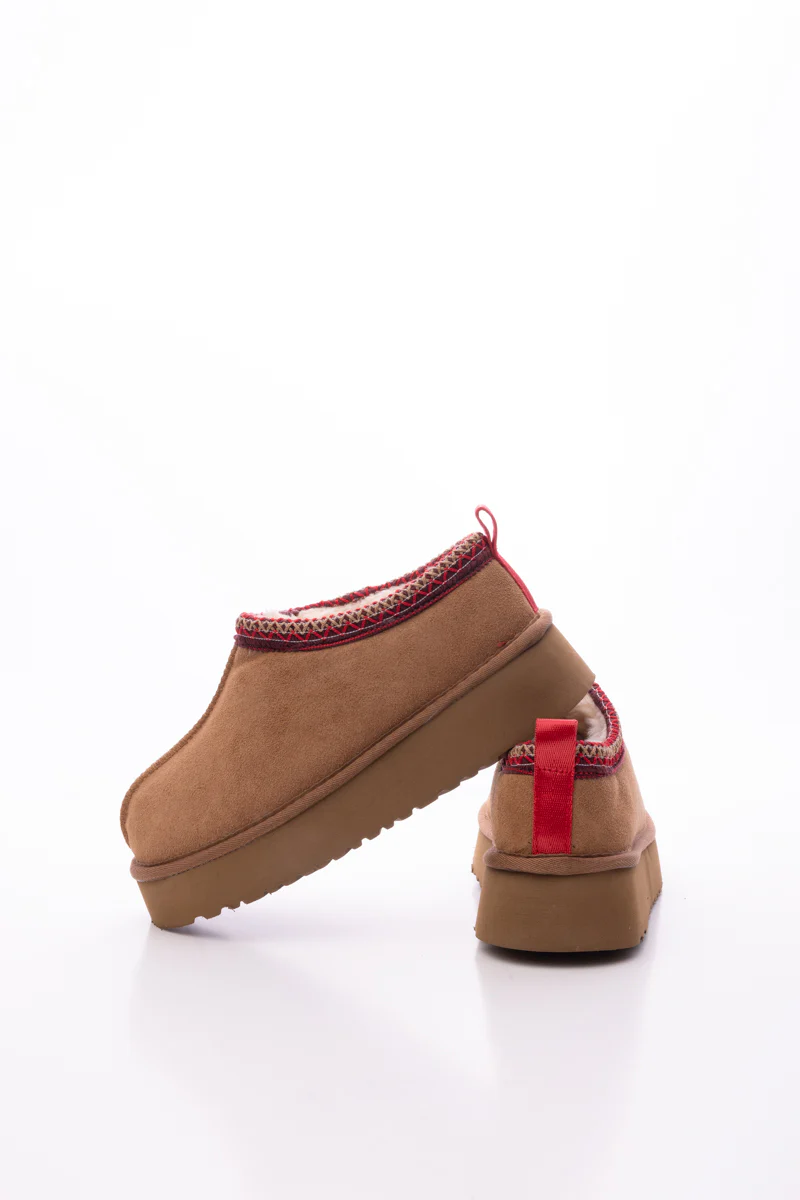 Smaibulun Ugg | Tazzy Mini Platform Low Ankle Slippers - Chestnut - Image 10