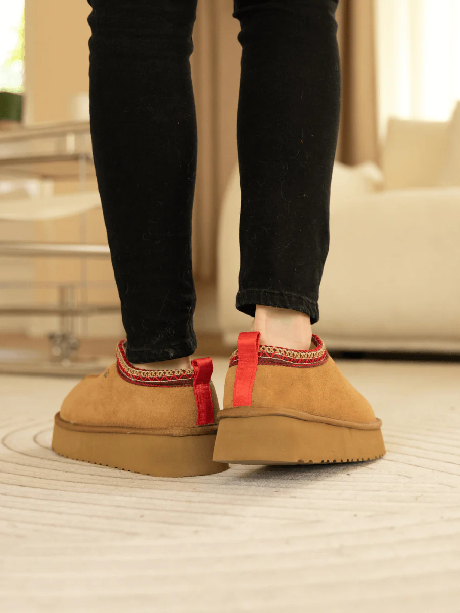 Smaibulun Ugg | Tazzy Mini Platform Low Ankle Slippers - Chestnut - Image 5