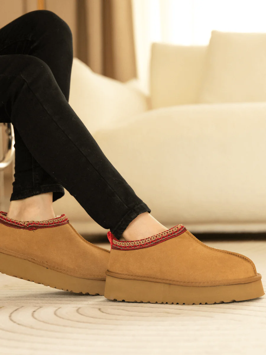 Smaibulun Ugg | Tazzy Mini Platform Low Ankle Slippers - Chestnut - Image 6