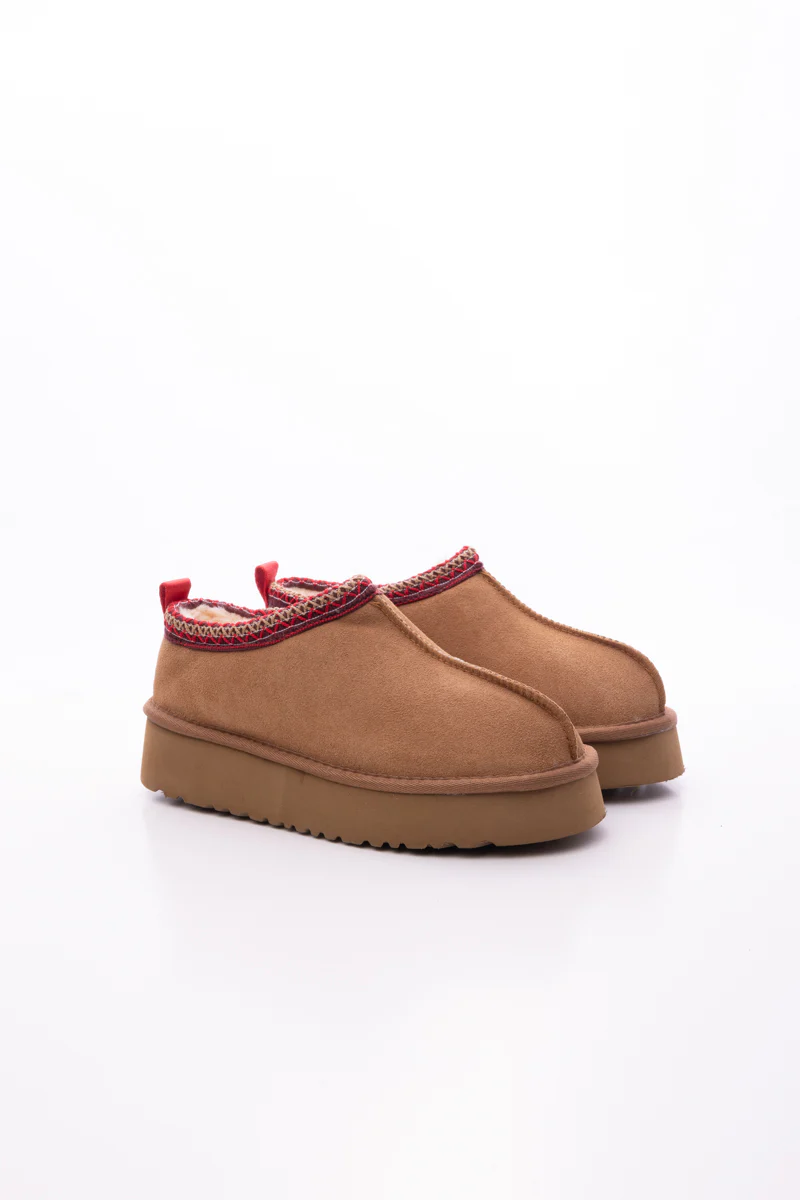 Smaibulun Ugg | Tazzy Mini Platform Low Ankle Slippers - Chestnut - Image 7