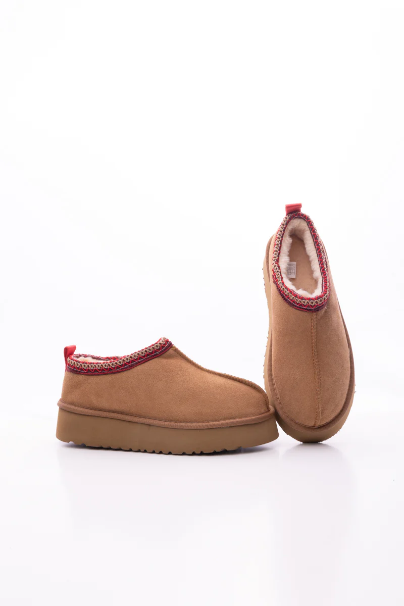 Smaibulun Ugg | Tazzy Mini Platform Low Ankle Slippers - Chestnut - Image 8