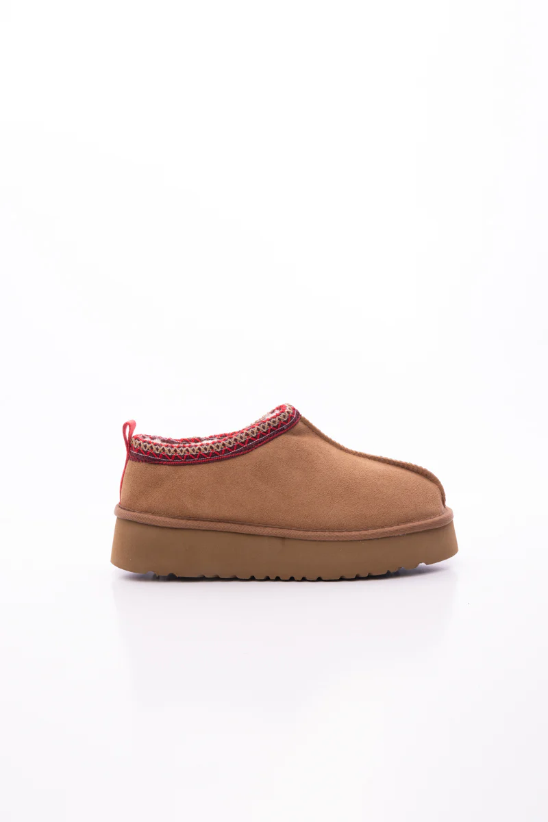 Smaibulun Ugg | Tazzy Mini Platform Low Ankle Slippers - Chestnut - Image 9