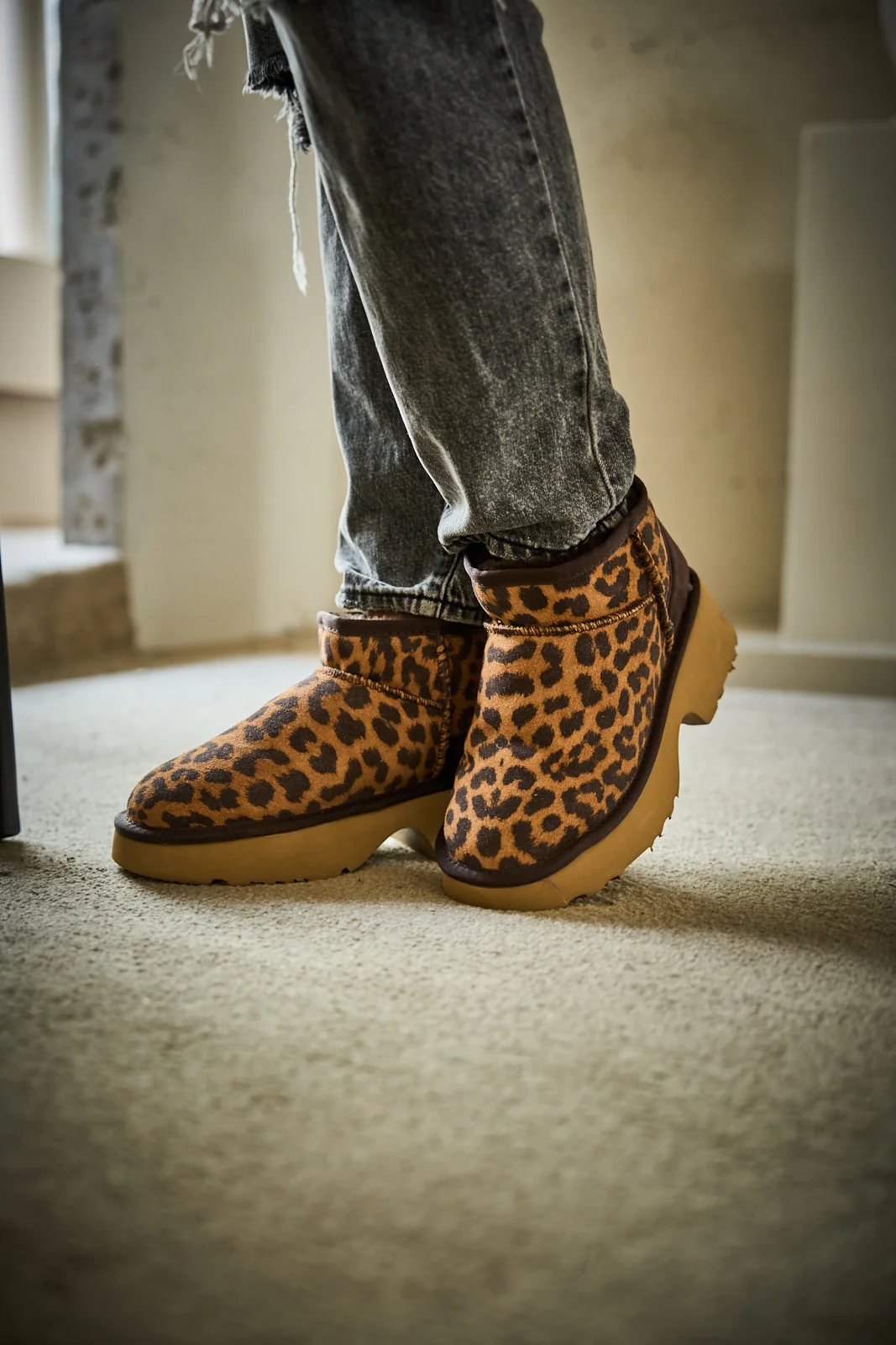 SMAIBULUN Ugg | Ultimate Platform Ankle Boots - cheetah - Image 4