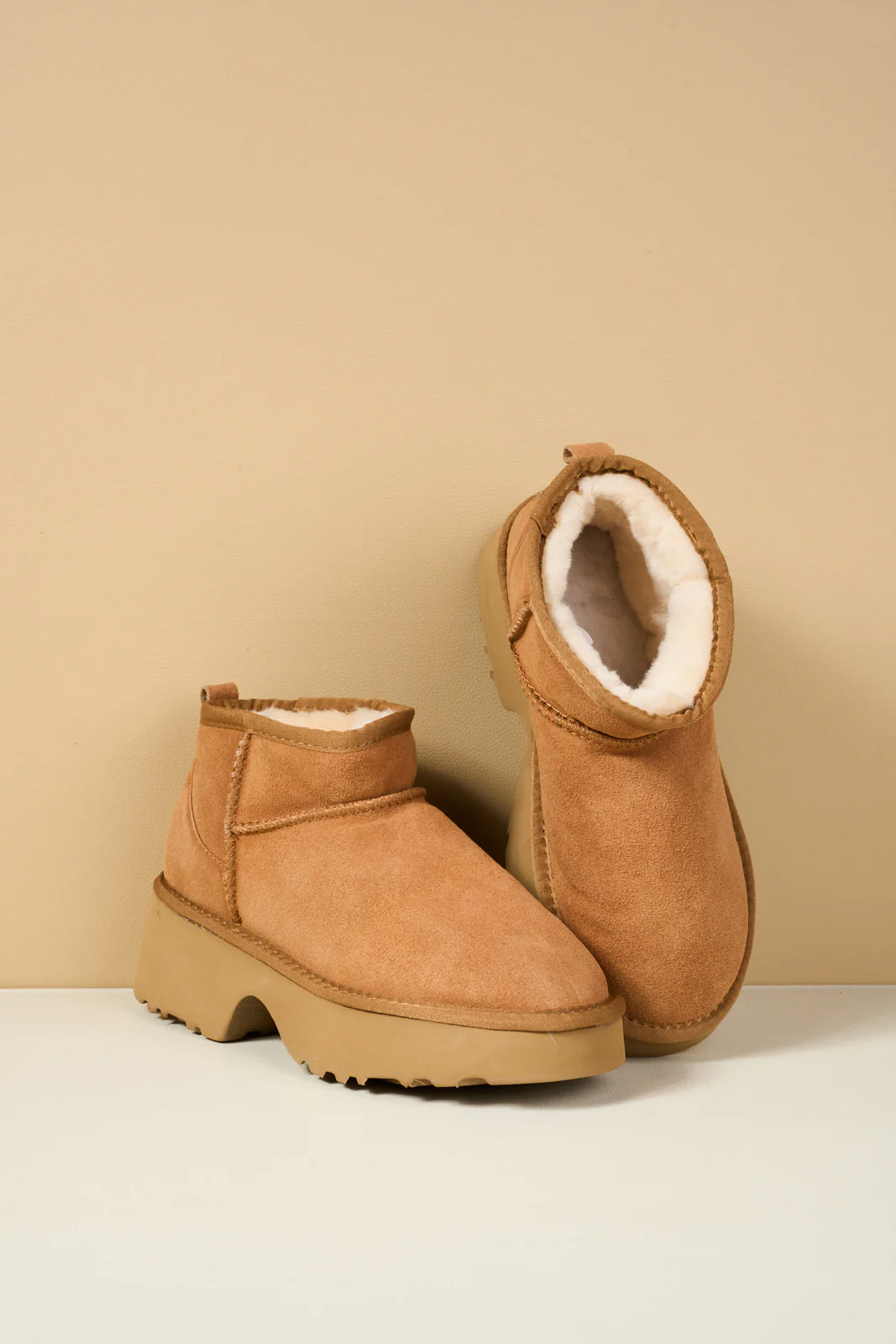 SMAIBULUN Ugg | Ultimate Platform Ankle Boots - chestnut - Image 11