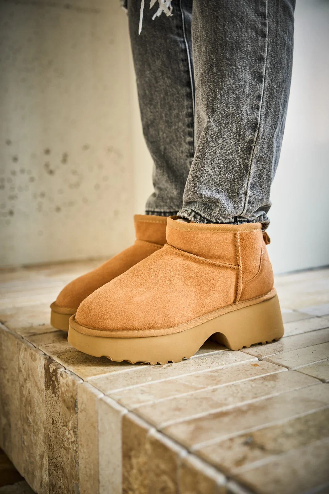 SMAIBULUN Ugg | Ultimate Platform Ankle Boots - chestnut - Image 5