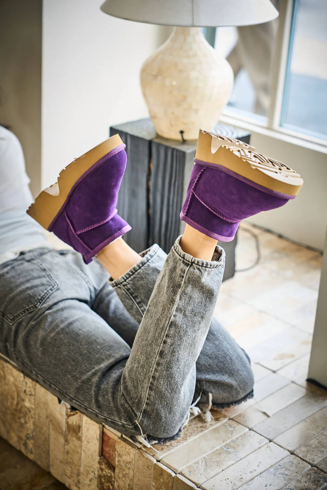 SMAIBULUN Ugg | Ultimate Platform Ankle Boots - violet - Image 10