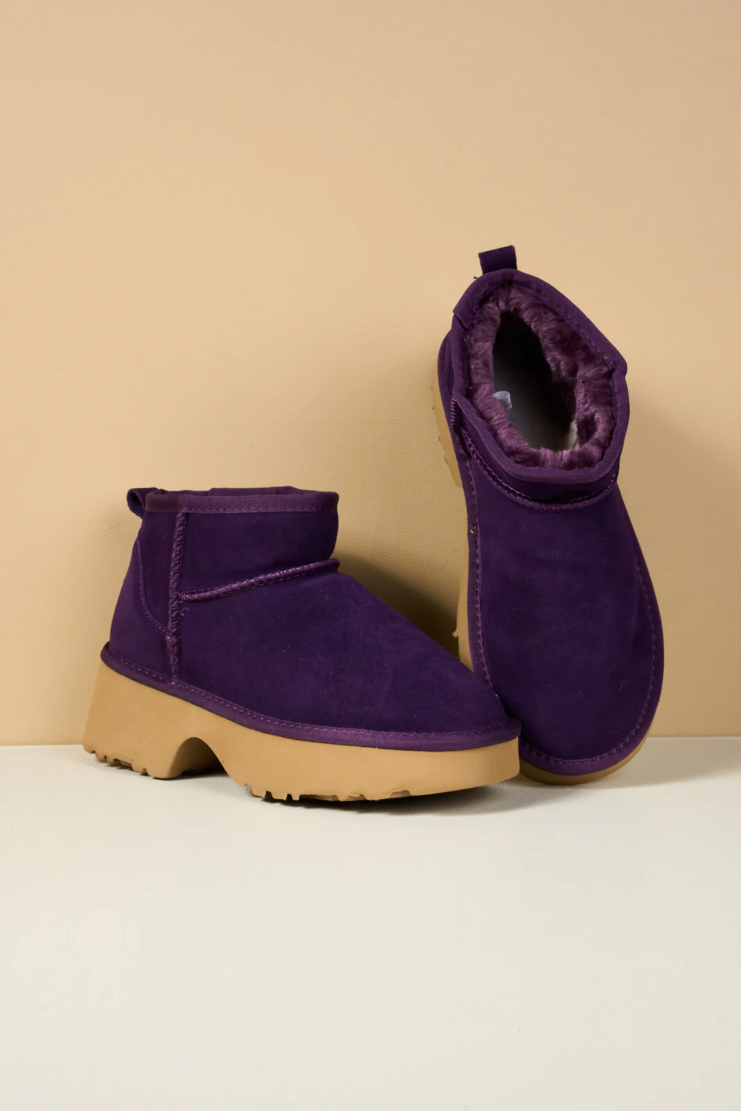 SMAIBULUN Ugg | Ultimate Platform Ankle Boots - violet - Image 13