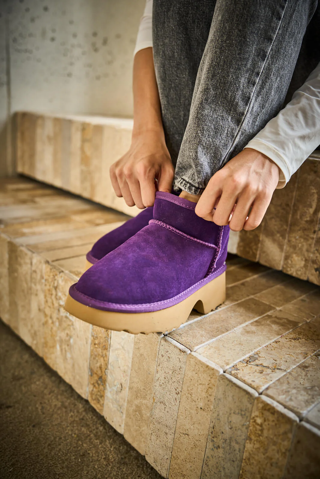 SMAIBULUN Ugg | Ultimate Platform Ankle Boots - violet - Image 2
