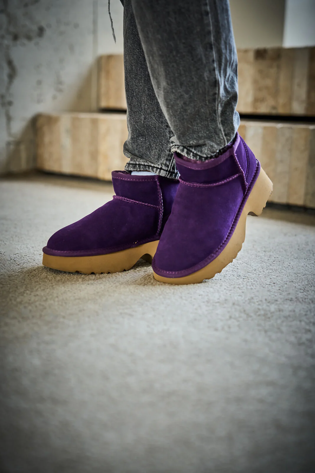 SMAIBULUN Ugg | Ultimate Platform Ankle Boots - violet - Image 5
