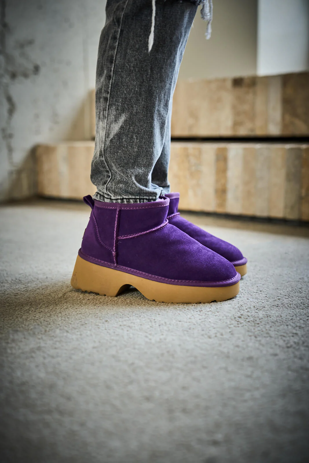SMAIBULUN Ugg | Ultimate Platform Ankle Boots - violet - Image 7