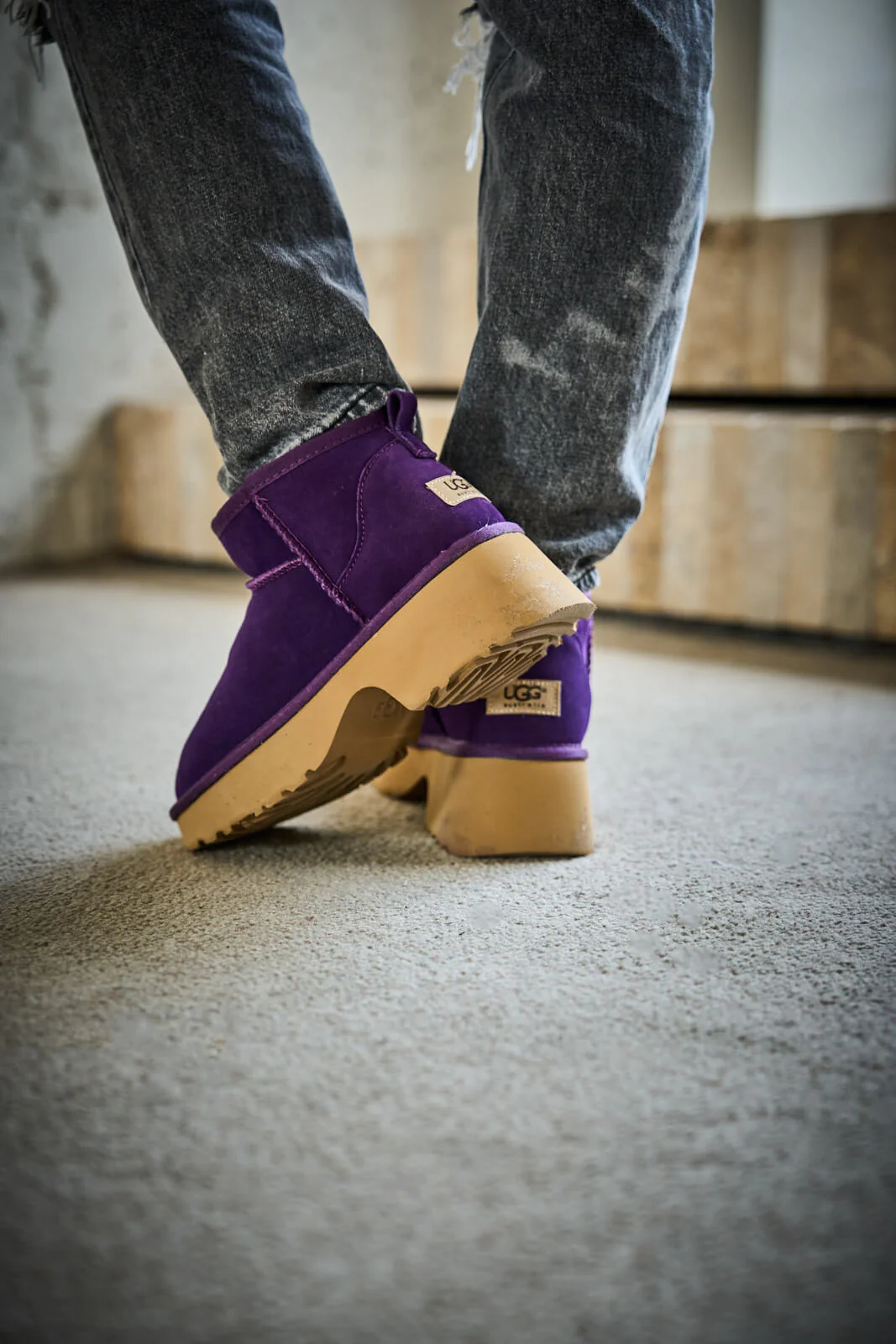 SMAIBULUN Ugg | Ultimate Platform Ankle Boots - violet - Image 8