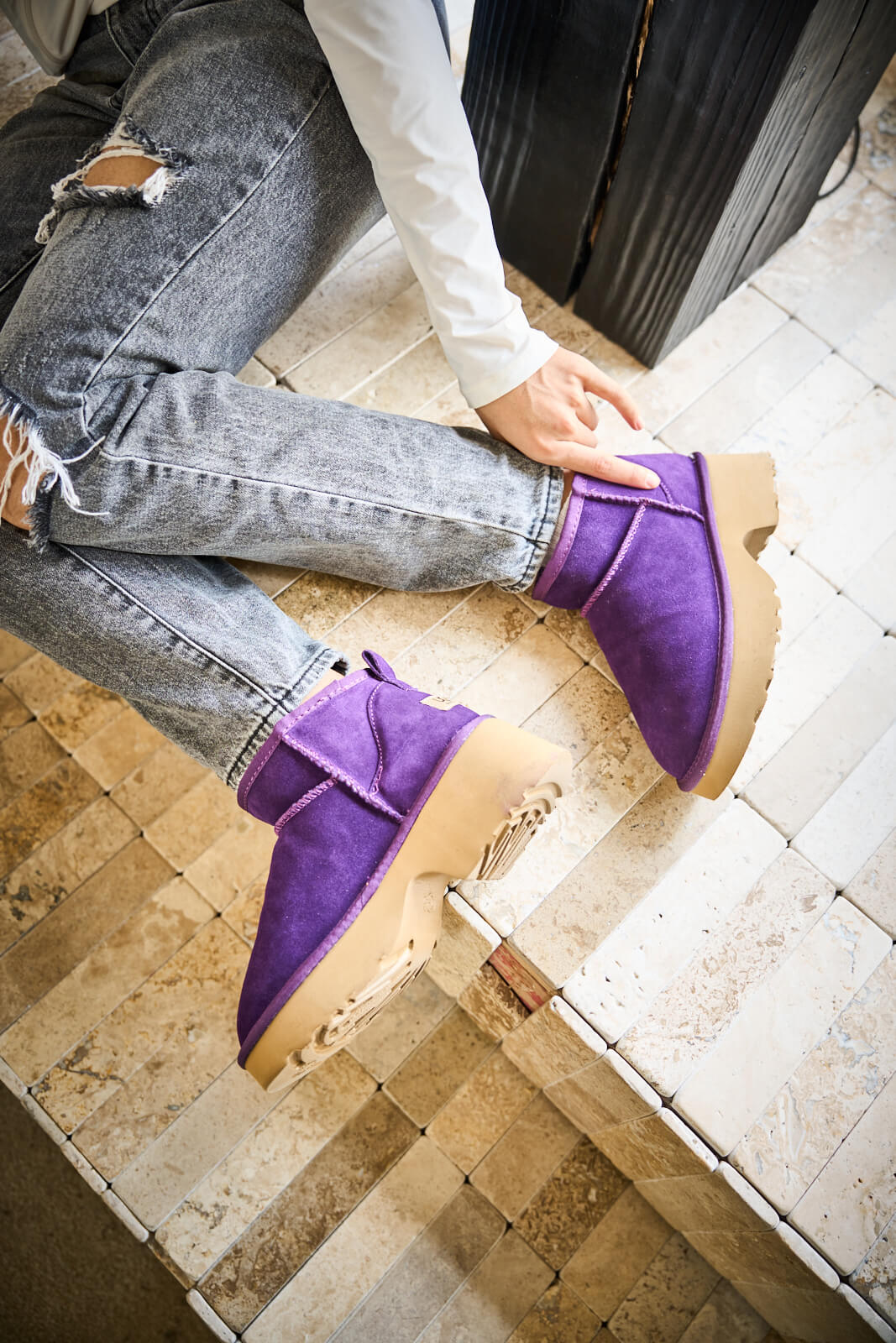 SMAIBULUN Ugg | Ultimate Platform Ankle Boots - violet - Image 9