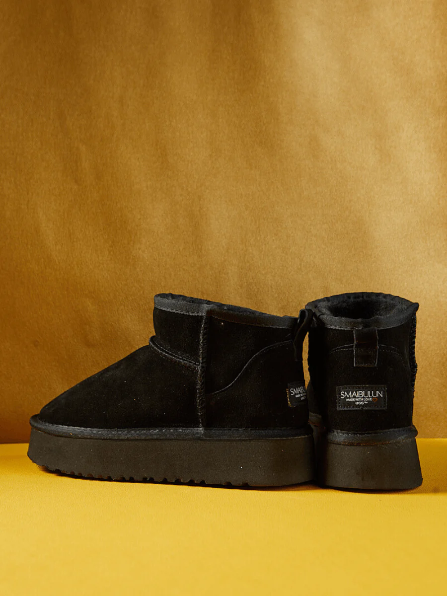 Smaibulun Ugg | Ultra Mini Platform Low Ankle Boot - Black - Image 12