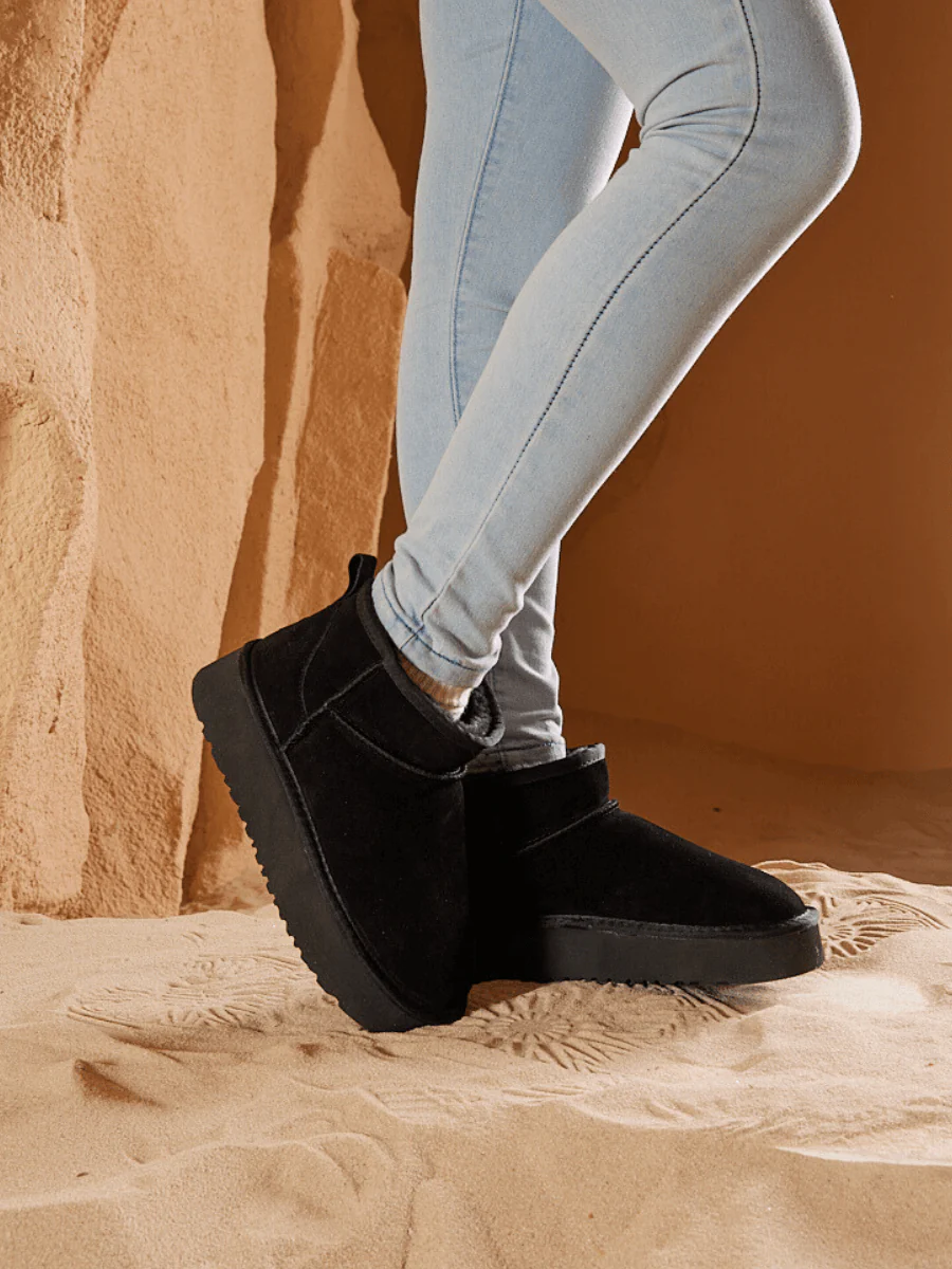 Smaibulun Ugg | Ultra Mini Platform Low Ankle Boot - Black - Image 6