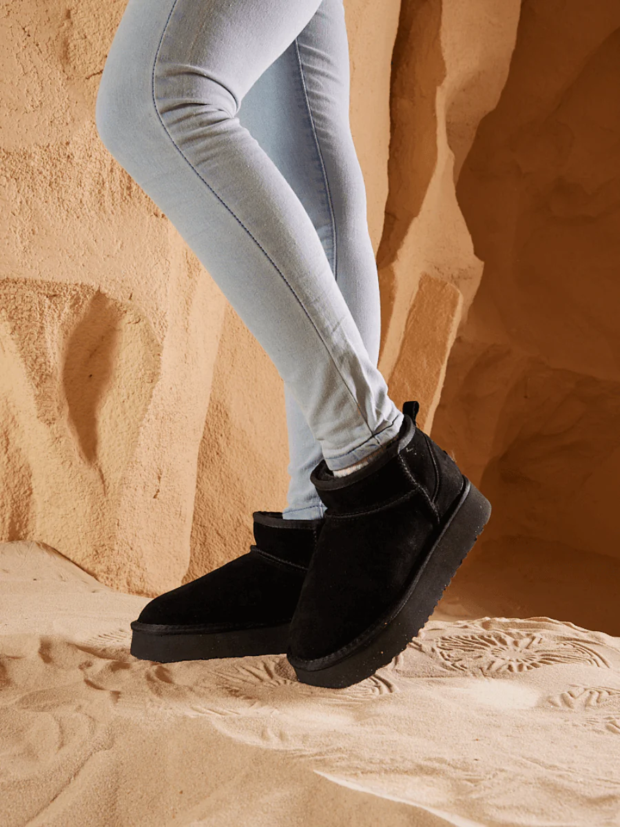 Smaibulun Ugg | Ultra Mini Platform Low Ankle Boot - Black - Image 8