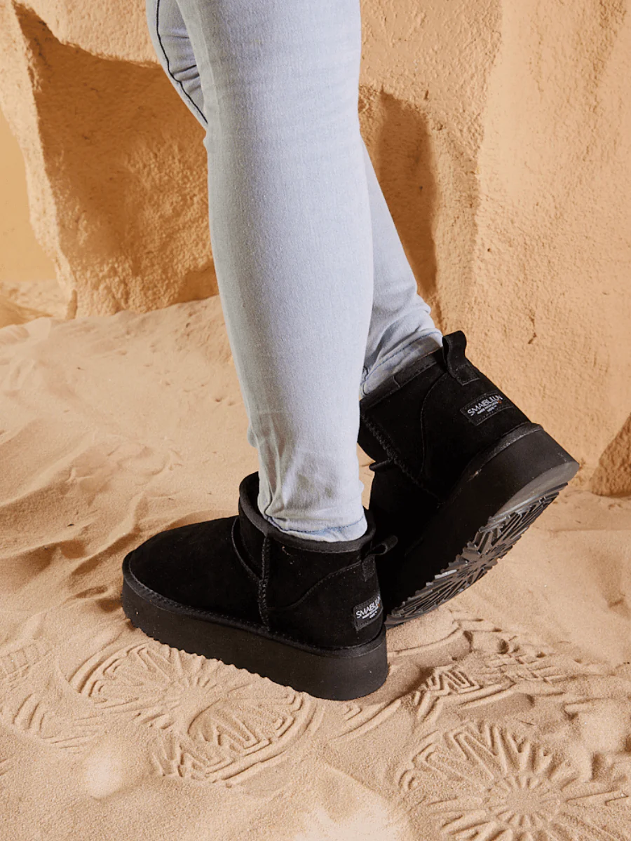 Smaibulun Ugg | Ultra Mini Platform Low Ankle Boot - Black - Image 9