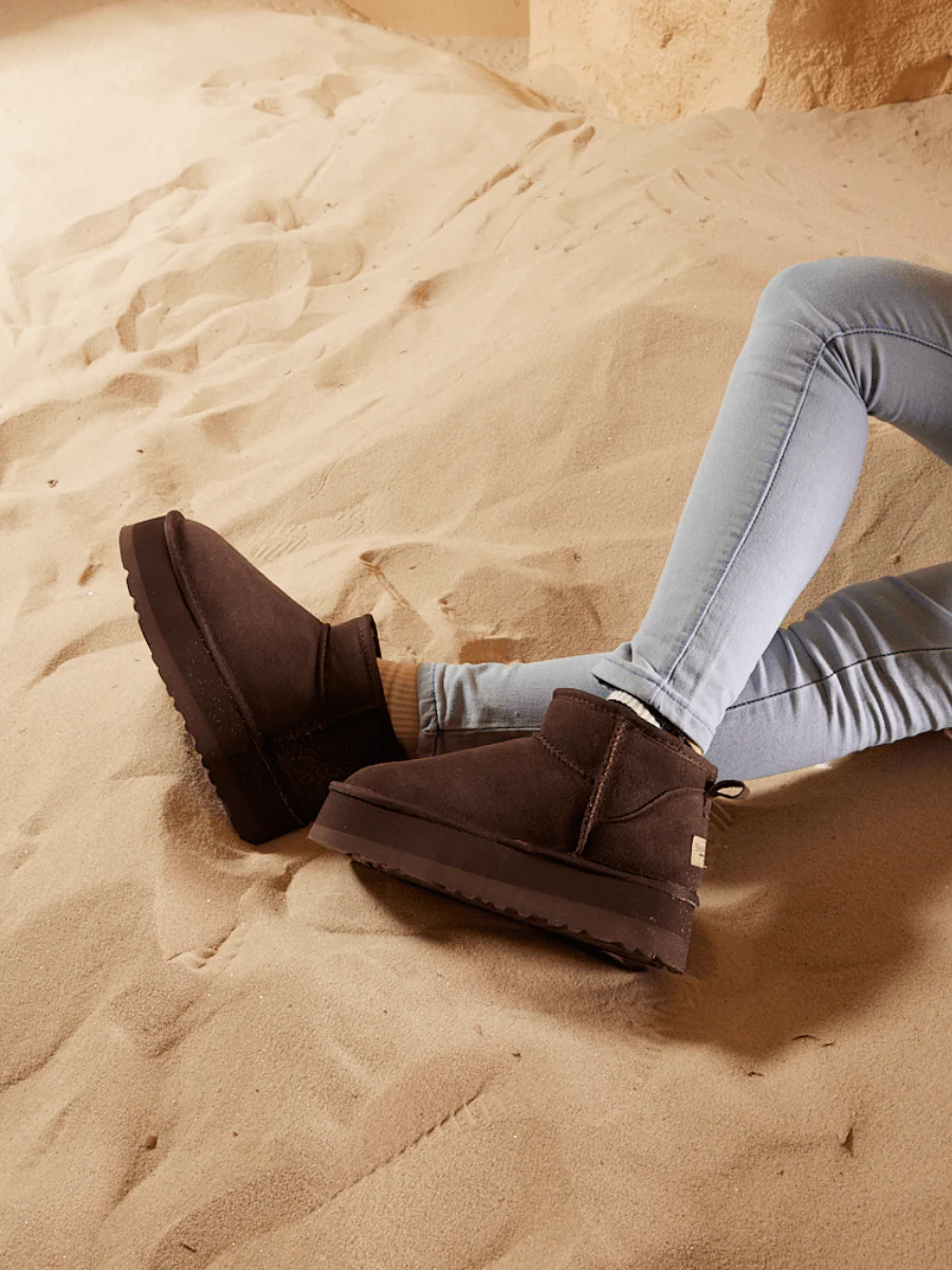 Smaibulun Ugg | Ultra Mini Platform Low Ankle Boot - Chocolate - Image 10