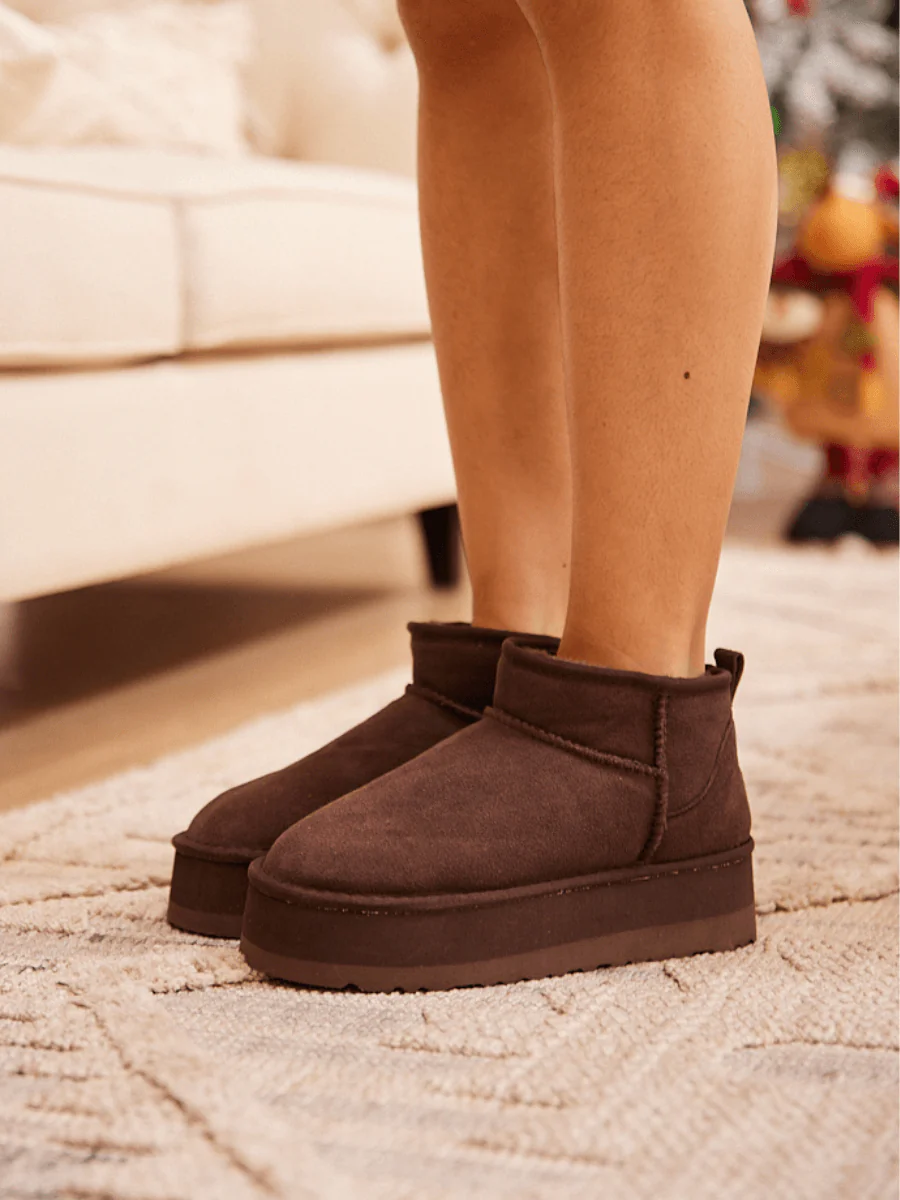 Smaibulun Ugg | Ultra Mini Platform Low Ankle Boot - Chocolate - Image 3