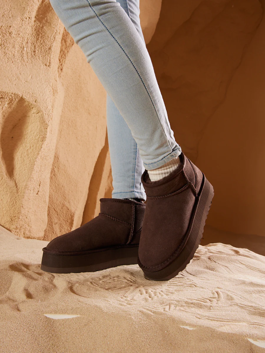 Smaibulun Ugg | Ultra Mini Platform Low Ankle Boot - Chocolate - Image 6
