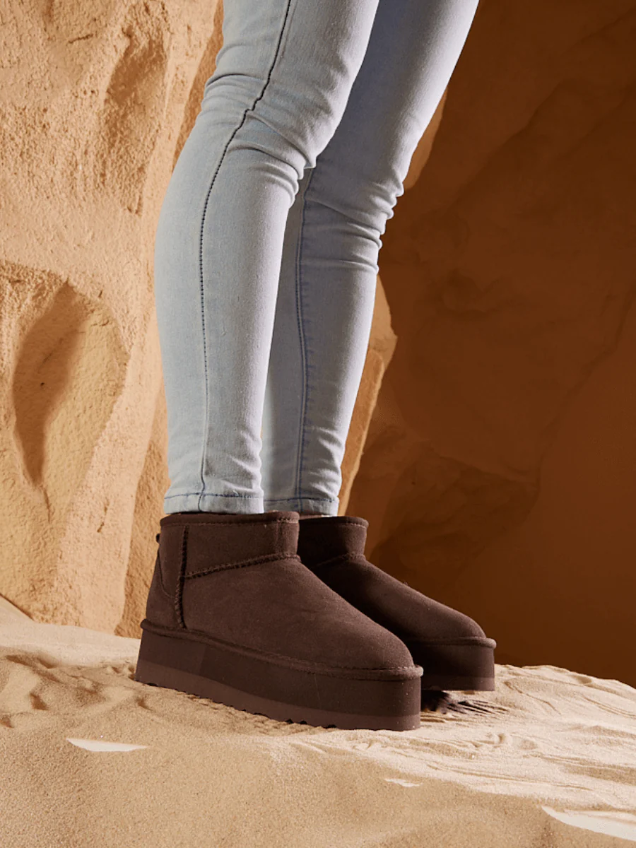 Smaibulun Ugg | Ultra Mini Platform Low Ankle Boot - Chocolate - Image 7