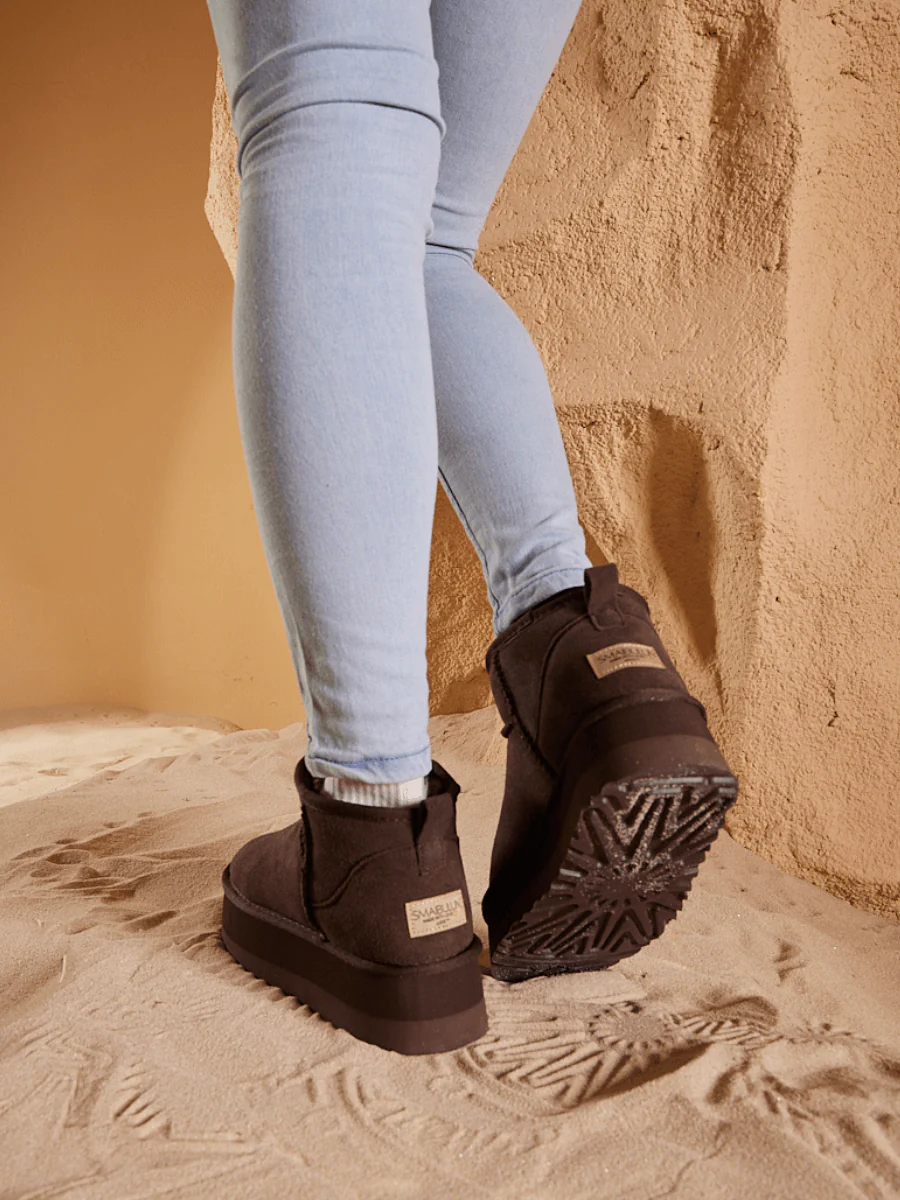 Smaibulun Ugg | Ultra Mini Platform Low Ankle Boot - Chocolate - Image 9