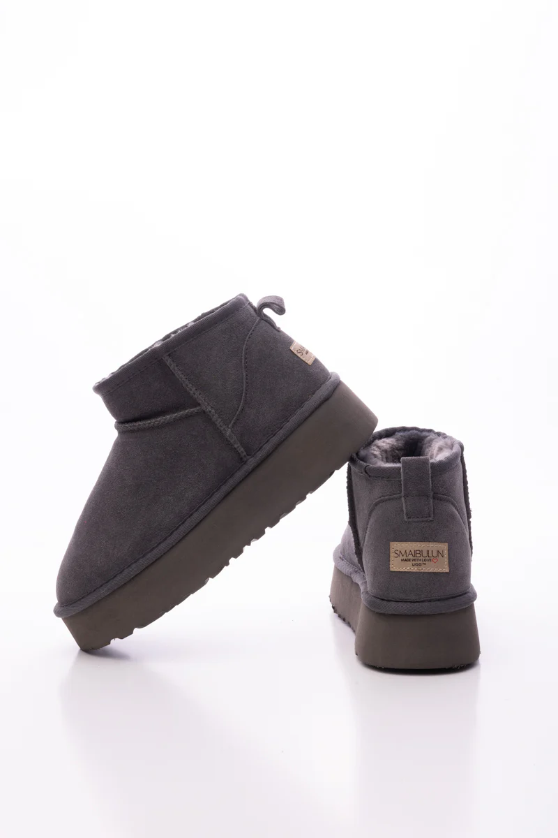 Smaibulun Ugg | Ultra Mini Platform Low Ankle Boot - Grey - Image 10