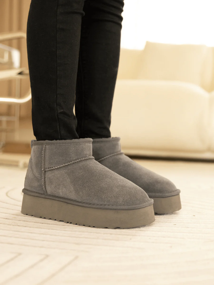 Smaibulun Ugg | Ultra Mini Platform Low Ankle Boot - Grey - Image 2
