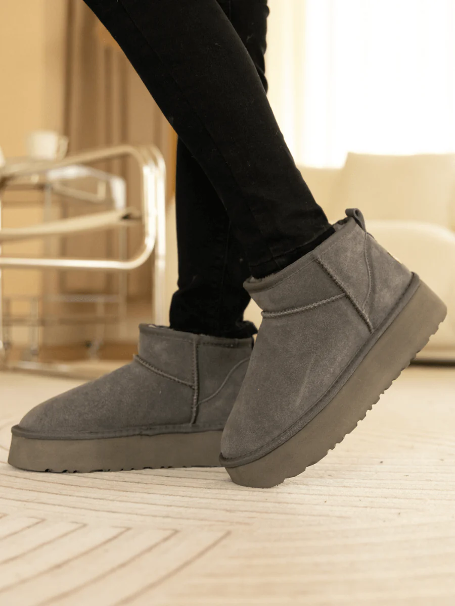 Smaibulun Ugg | Ultra Mini Platform Low Ankle Boot - Grey - Image 3