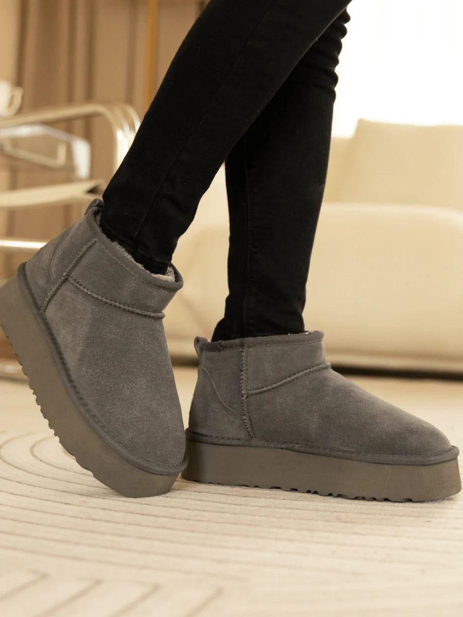 Smaibulun Ugg | Ultra Mini Platform Low Ankle Boot - Grey - Image 4