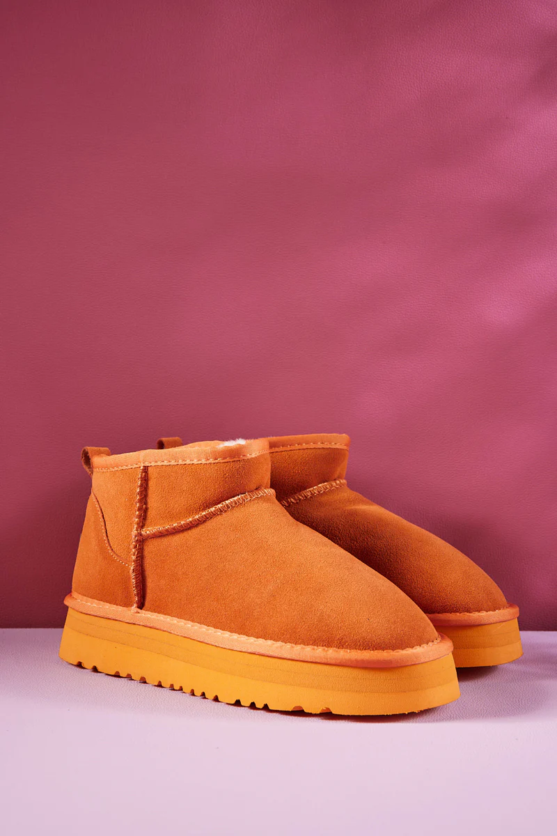 Smaibulun Ugg | Ultra Mini Platform Low Ankle Boot - Orange - Image 2