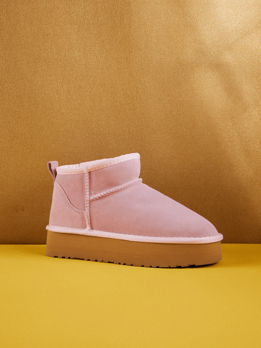 Smaibulun Ugg | Ultra Mini Platform Low Ankle Boot - Pink - Image 11
