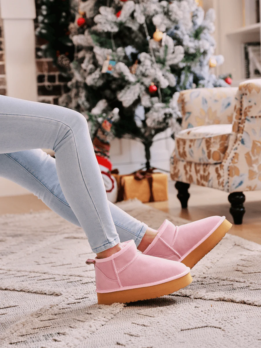 Smaibulun Ugg | Ultra Mini Platform Low Ankle Boot - Pink - Image 4
