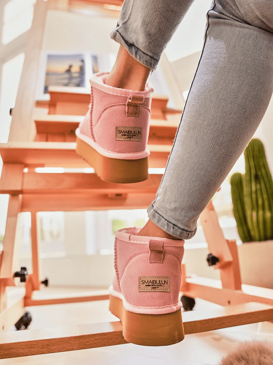 Smaibulun Ugg | Ultra Mini Platform Low Ankle Boot - Pink - Image 8