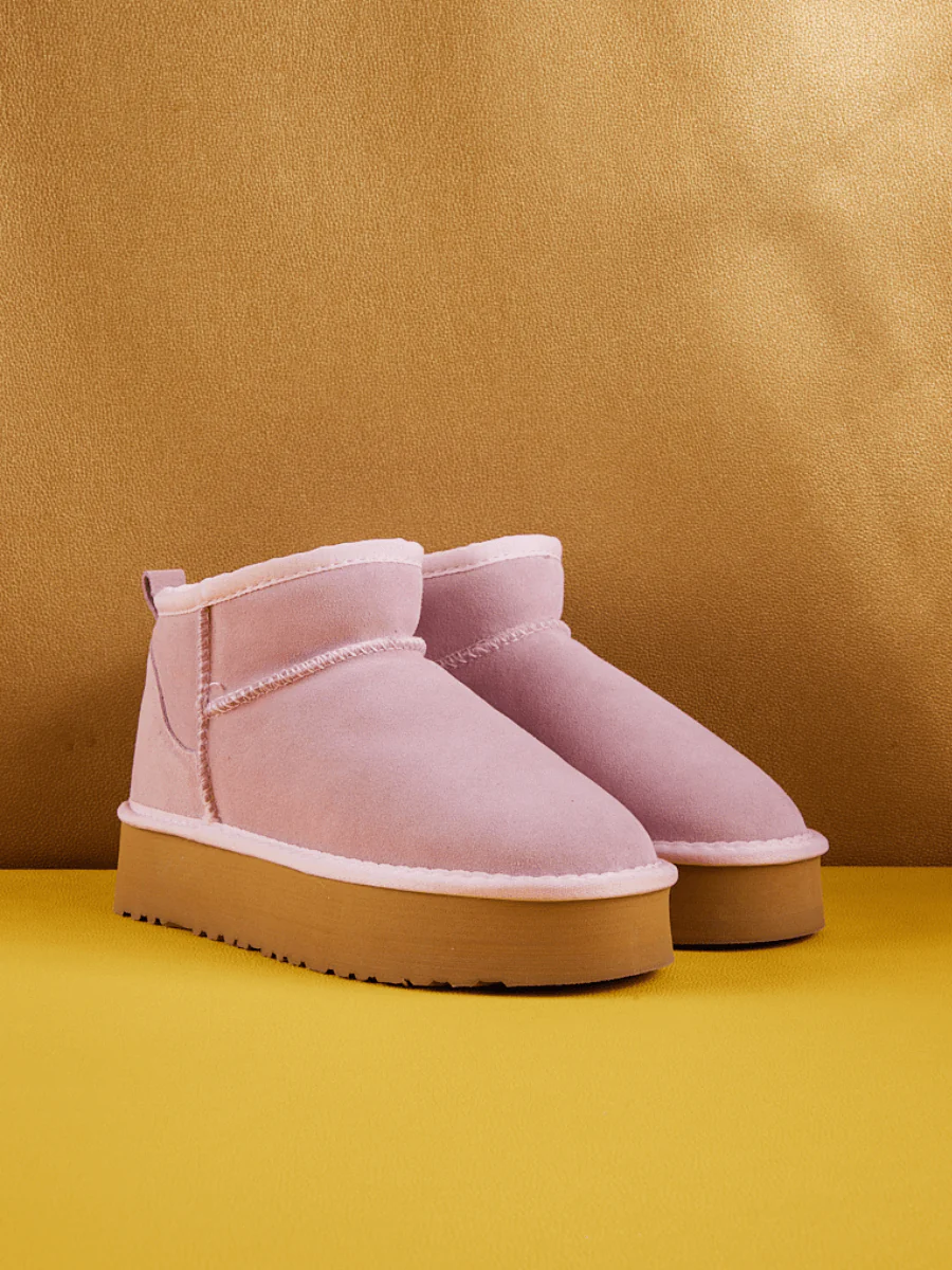 Smaibulun Ugg | Ultra Mini Platform Low Ankle Boot - Pink - Image 9