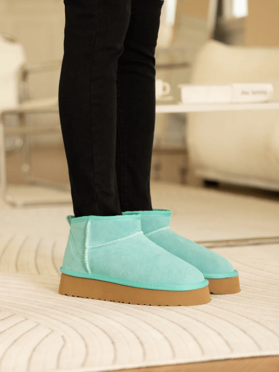 Smaibulun Ugg | Ultra Mini Platform Low Ankle Boot - Turquoise - Image 2