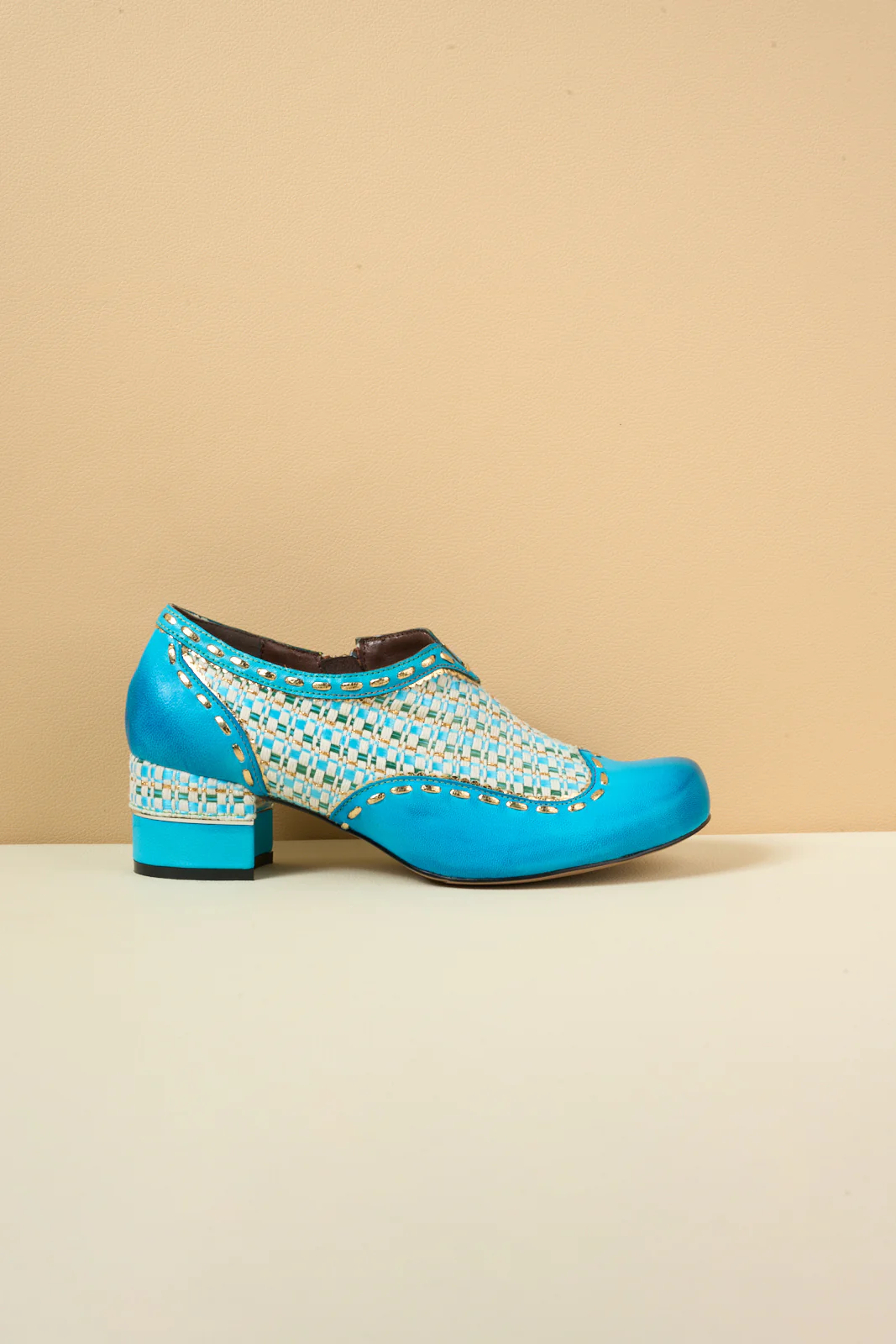 Soffia | Aliene Jacquard Leather Pump Booties - Image 10
