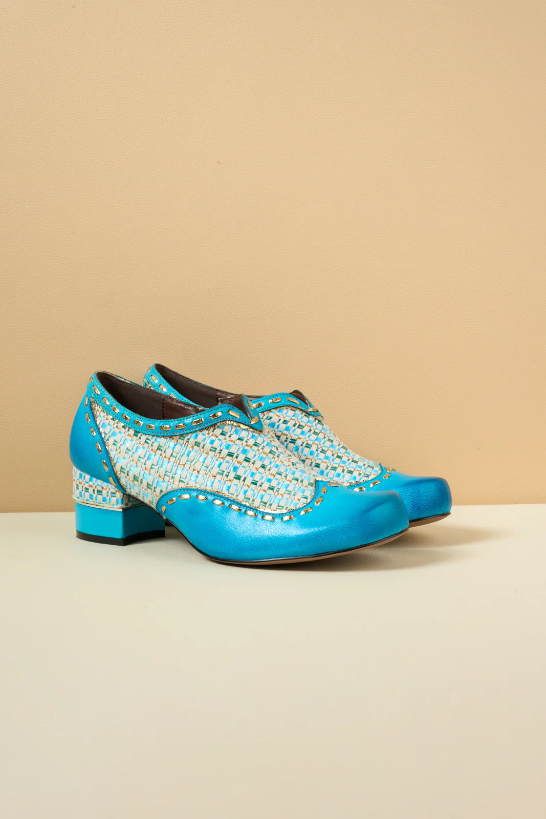 Soffia | Aliene Jacquard Leather Pump Booties - Image 8