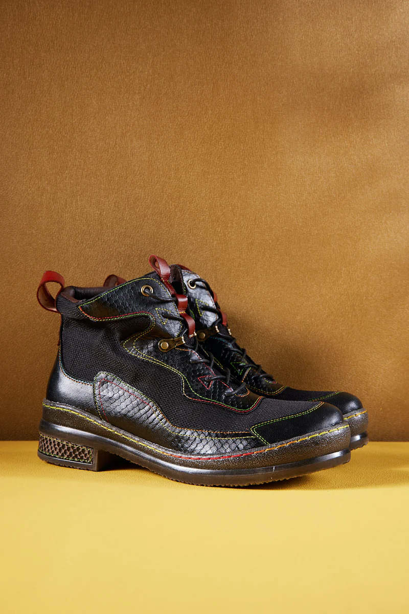 Soffia | Arlene Mesh Leather Hike Boots - Image 2