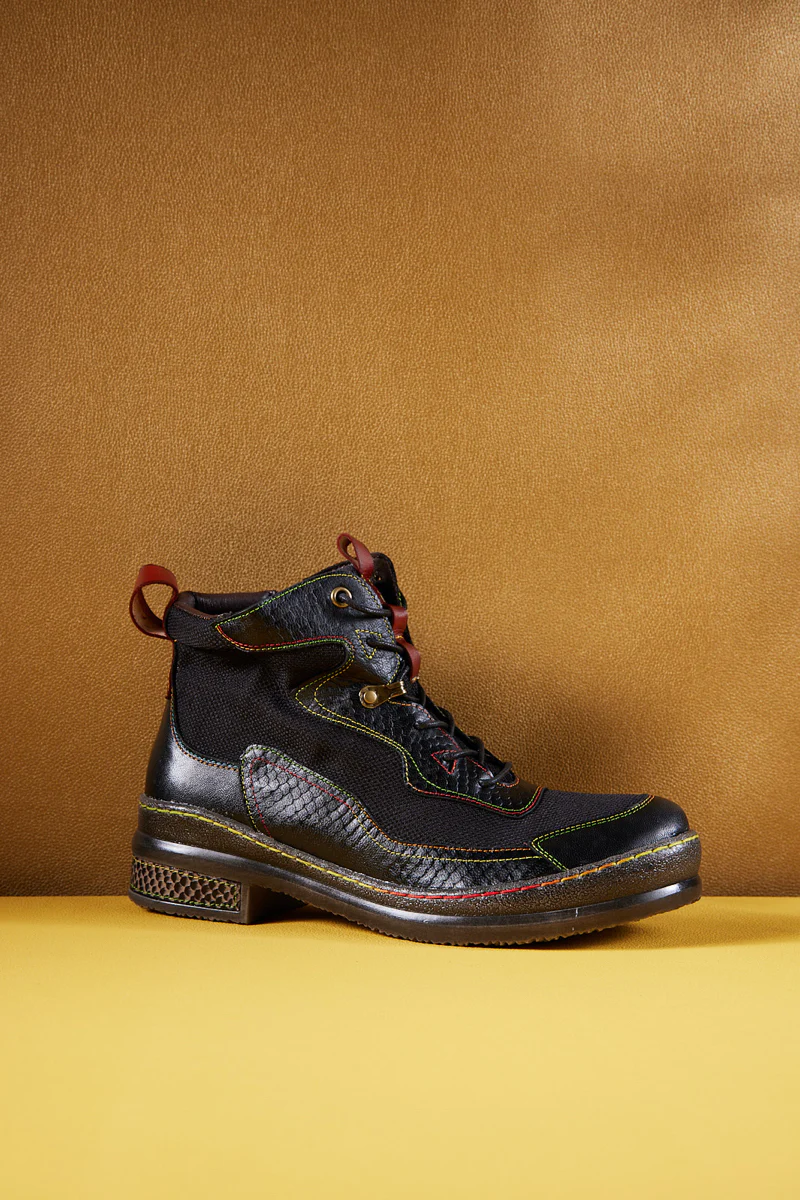 Soffia | Arlene Mesh Leather Hike Boots - Image 3