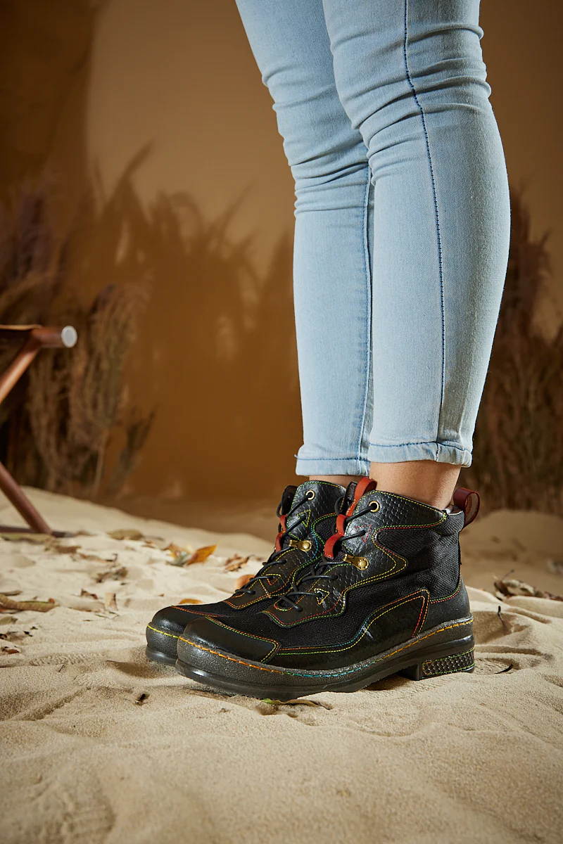 Soffia | Arlene Mesh Leather Hike Boots - Image 7