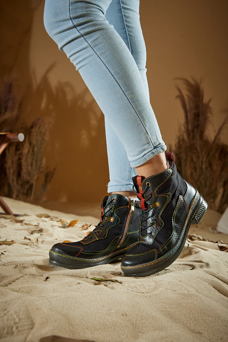 Soffia | Arlene Mesh Leather Hike Boots - Image 8