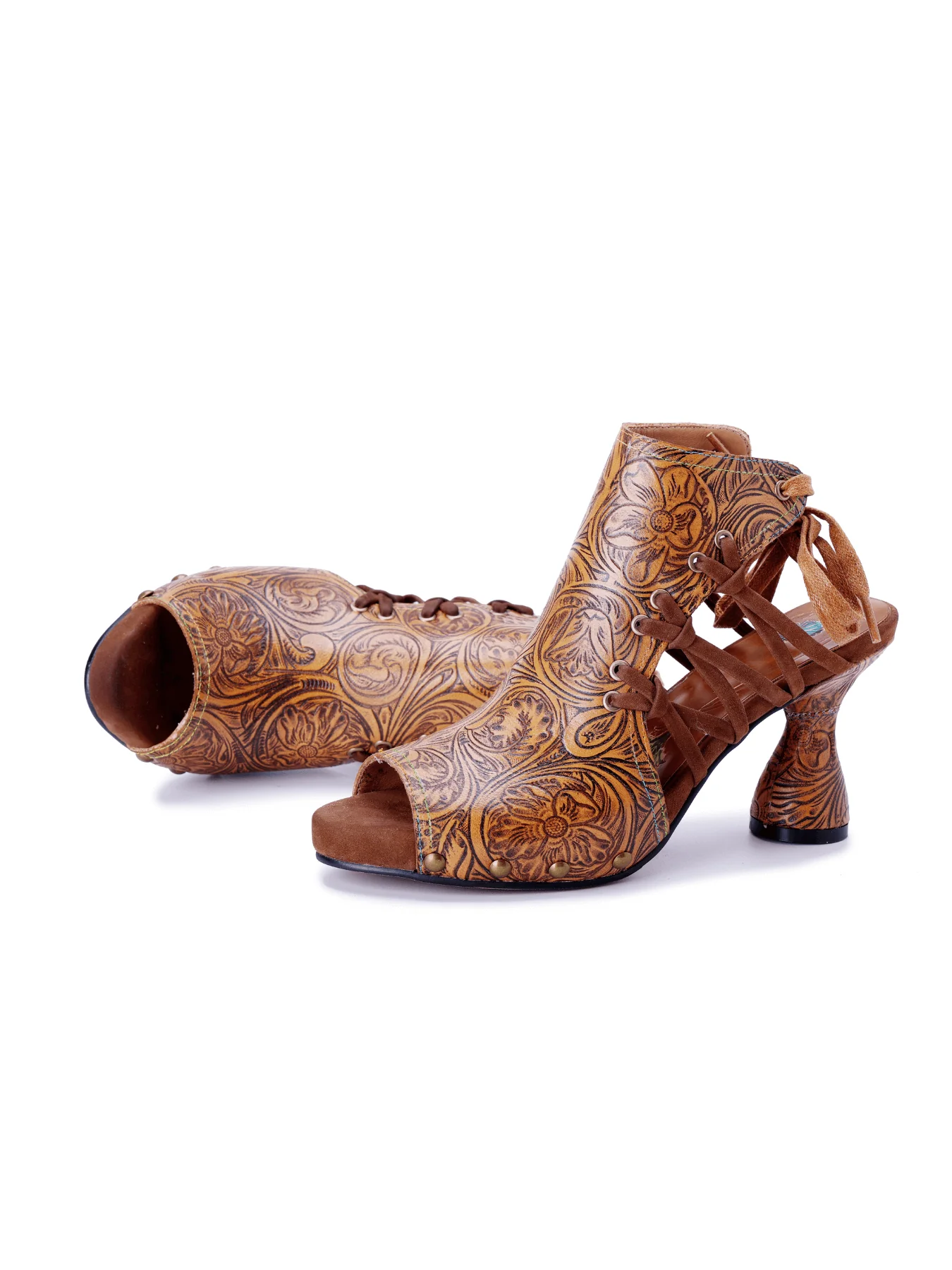Soffia | Art Nouveau Leather Gladiator Sandals - Image 5