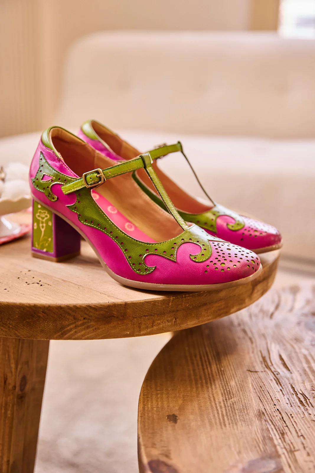 Soffia | Brixley Romance T-Strap Heels - Image 7