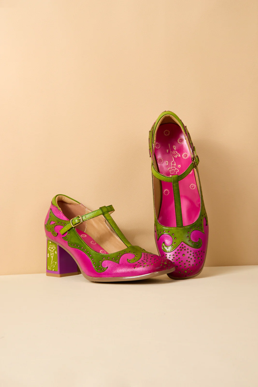 Soffia | Brixley Romance T-Strap Heels - Image 9