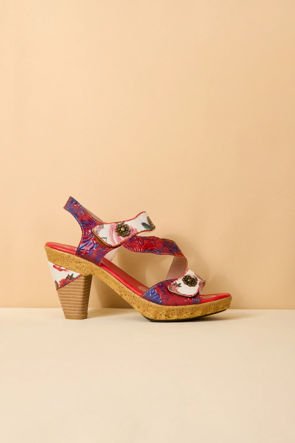 Soffia | Capriccio Romance Leather Heels Sandal - Image 10