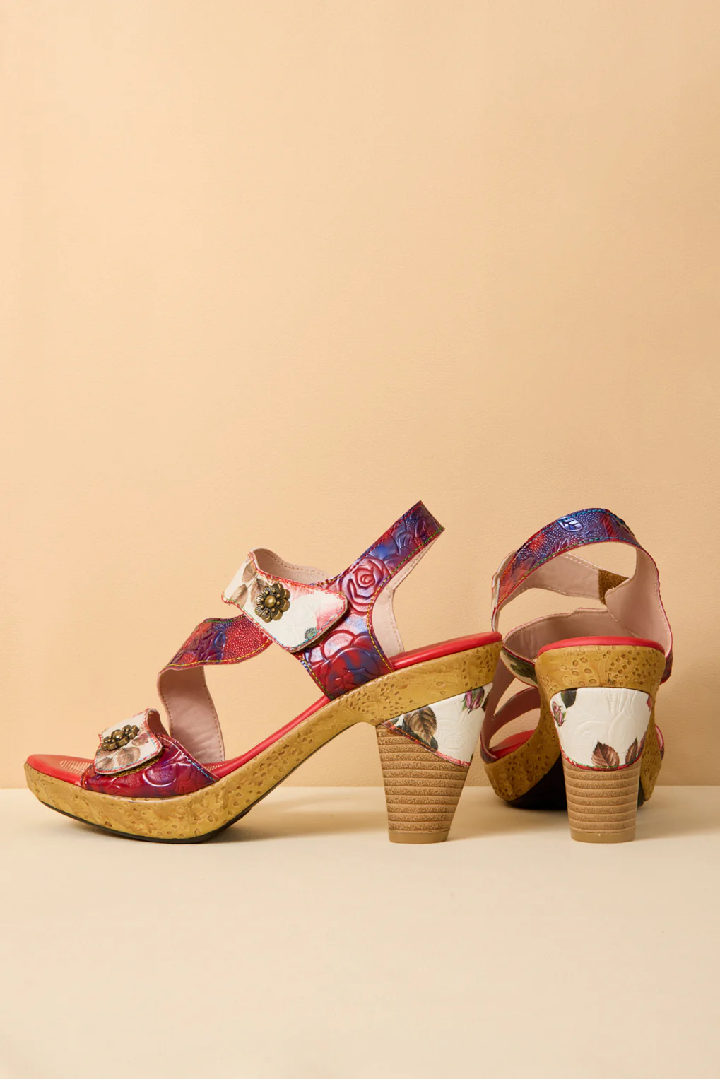 Soffia | Capriccio Romance Leather Heels Sandal - Image 11