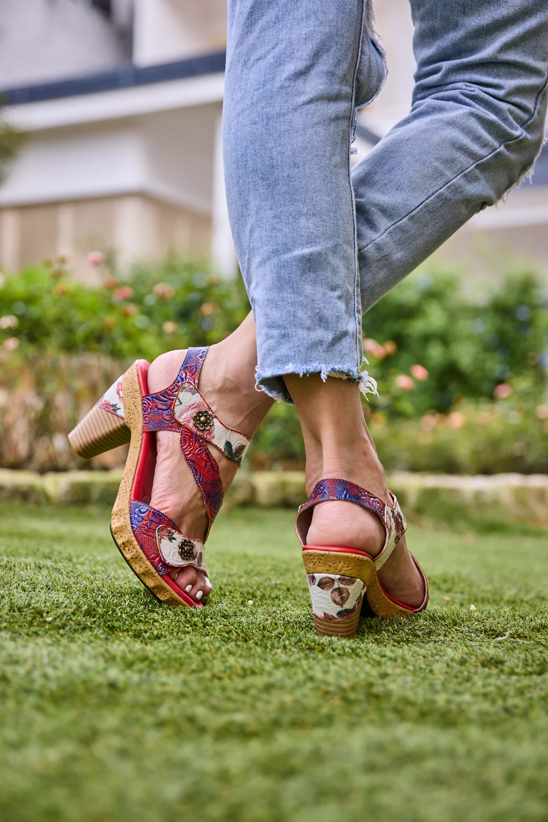 Soffia | Capriccio Romance Leather Heels Sandal - Image 6