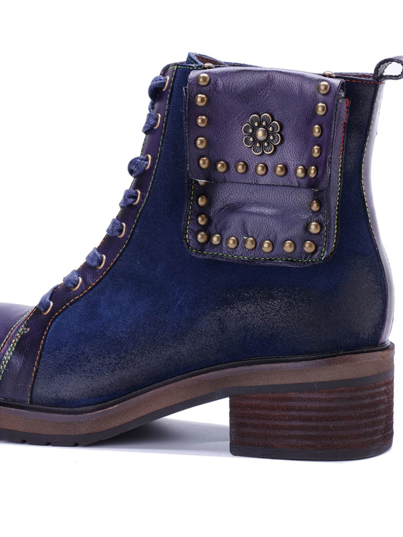 Soffia | Cecilie Suede Leather Combat Boots - Image 11