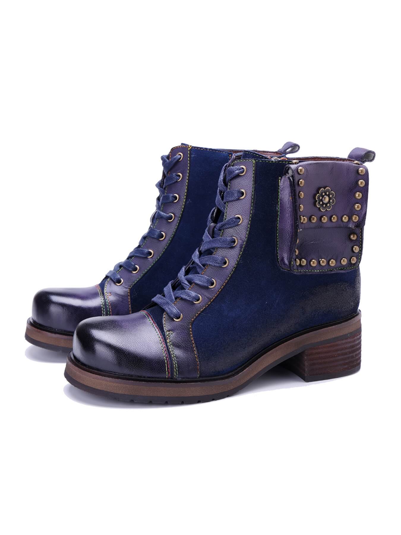 Soffia | Cecilie Suede Leather Combat Boots - Image 5